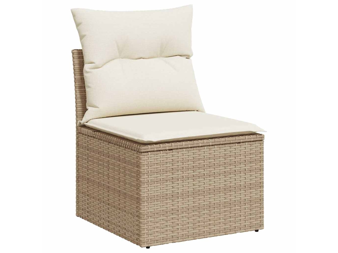 Garden Sofa Set, Garden Sofa Sets Vidaxl Bege Rattan / Vime (n/a)