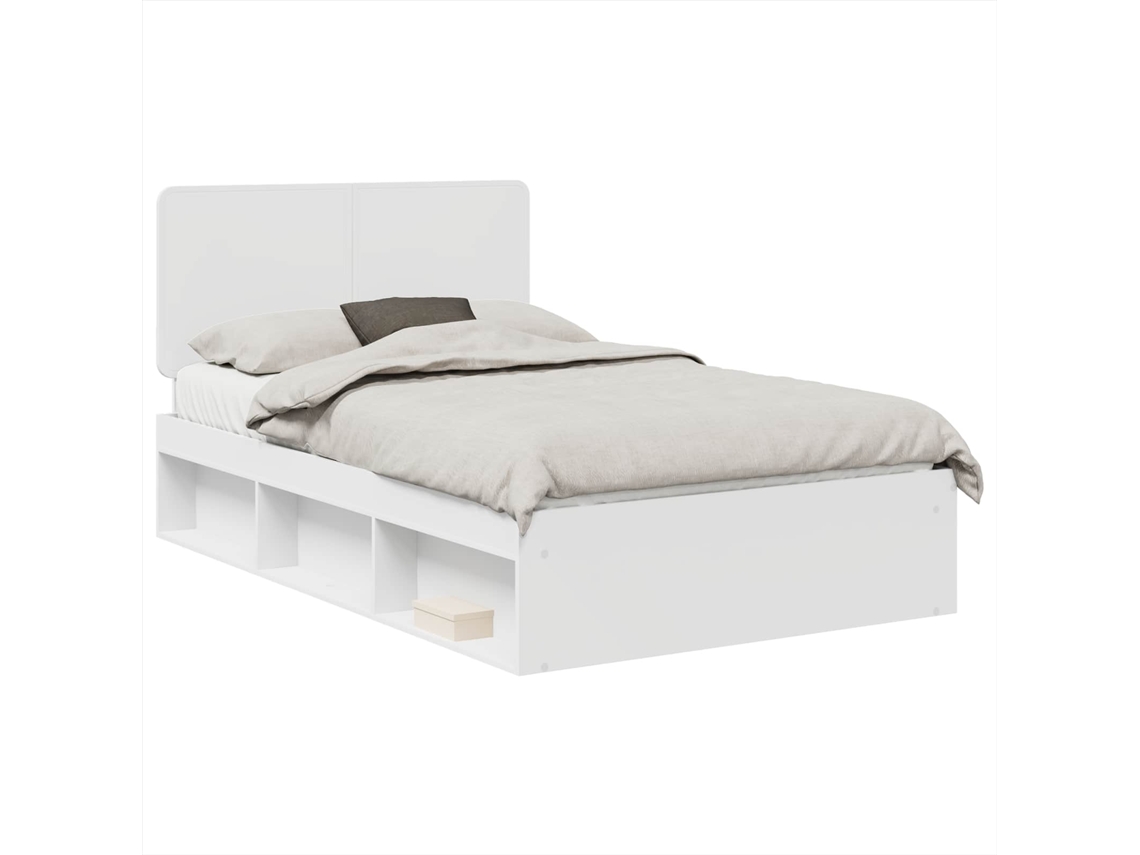 Estrutura da Cama com Cabeceira Branco 120 X 190 Cm MAISON EXCLUSIVE