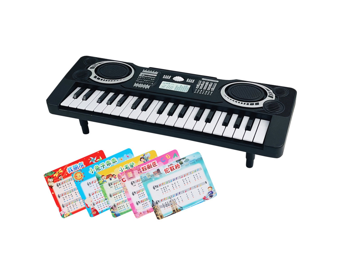 Teclado Elétrico Infantil 37 Teclas Aprendizagem Musical Portátil