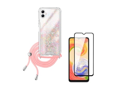 Capa Shinnyhands Free Strongglass para Samsung Galaxy A06 CAPASMART Rosa