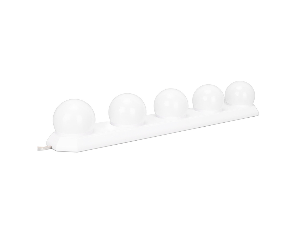 Luz De Espelho De Vanidade Led Com 5 Lâmpadas Ajustáveis