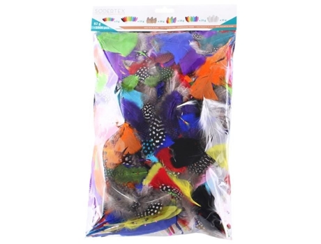Penas decorativas - Maxi Pack - Multicoloridas - 1000 unid.