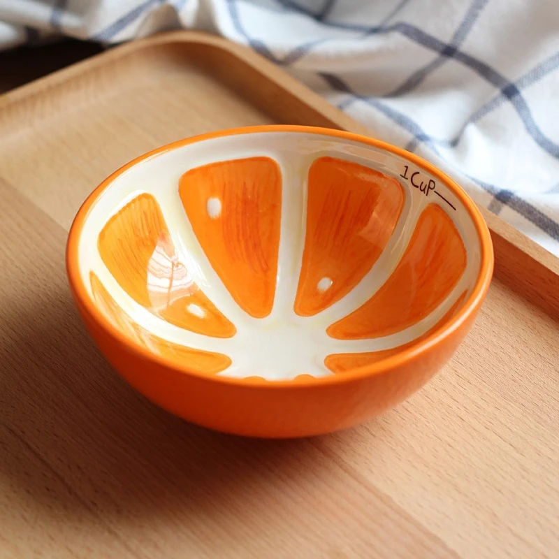 Tigela De Cerâmica Japonesa Em Formato De Fruta, Com 12,7 Cm (5 Polegadas), Ideal Para Uso Doméstico.
