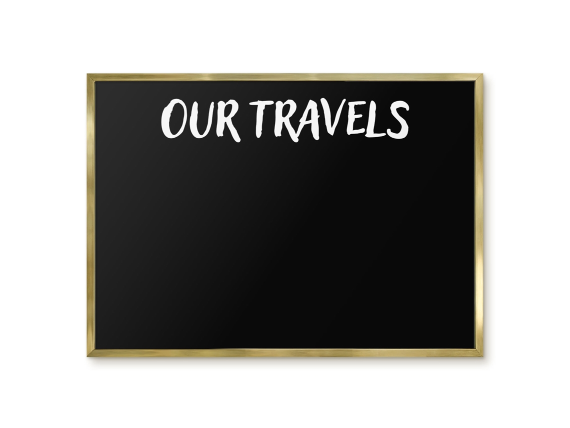 Magnetic Wall Board Our Travels For The Office Espelharte (70x50 Cm)