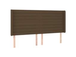 Headboard, Headboards Vidaxl Marrom Tecido (183 X 16 X 118/128 Cm)