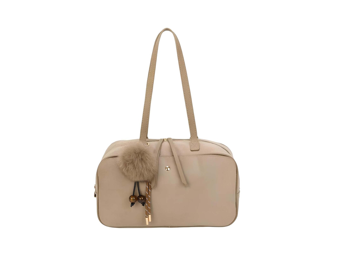 Bolsa de Ombro Coleção Ovalia Efeito Camurça GALLANTRY