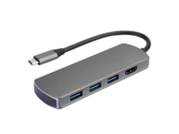 Hub Usb Multifuncional 8 Em 1, Estação De Docking Type C Para Hdmi Com Indicador De Carregamento Pd