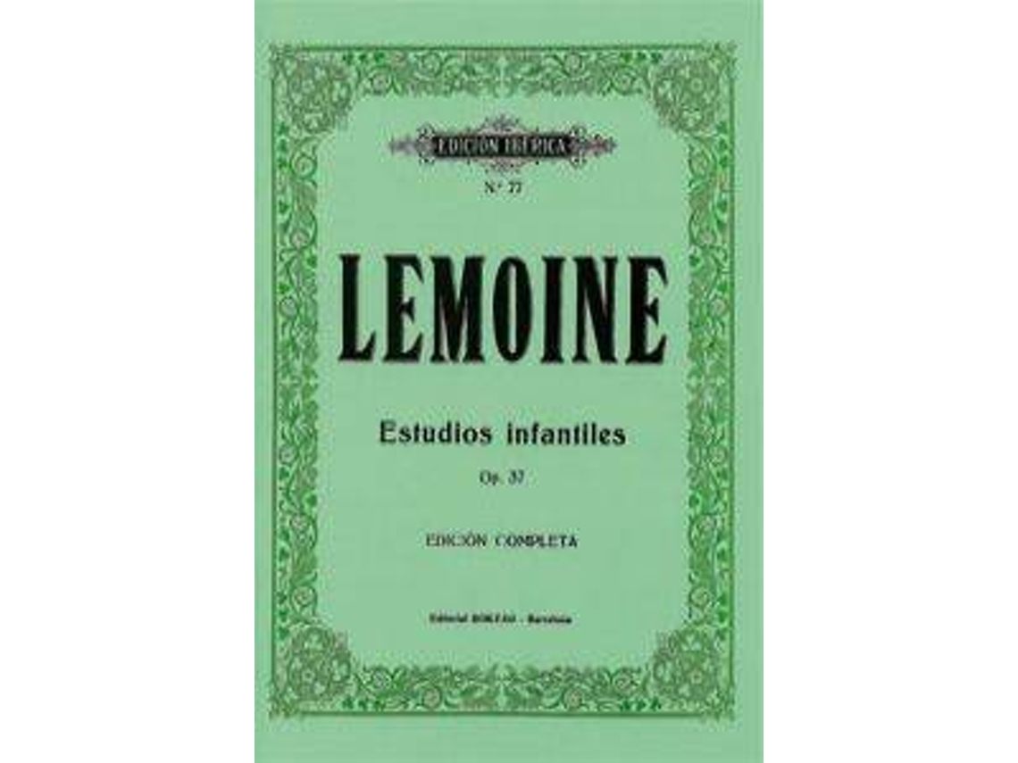 Livro 50 Estudios Infantiles Op.37 de Henri Lemoine (Espanhol)