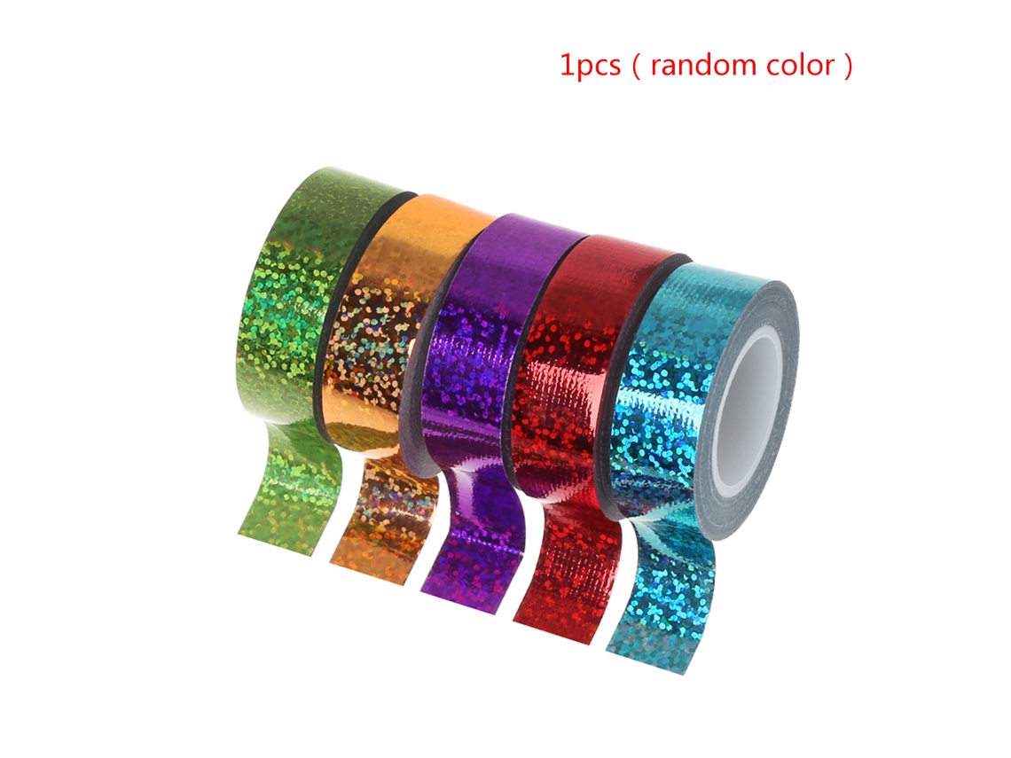 Ferramentas para Scrapbooking Diy: Bastidor, Fita Adesiva, Decoração de Ginástica Rítmica, Fita Holográfica com Glitter Prismático Rg AQUAFORGE