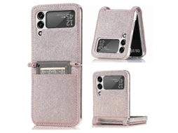 Adequado Para Samsung Galaxy Z Flip 3 5g Pc Phone Case/multicolor Matte Phone Case (cartão Plugável)