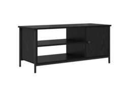 Conjunto 1 Suporte Para Tv Vidaxl Preto Derivados De Madeira (100 X 40 X 45 Cm)