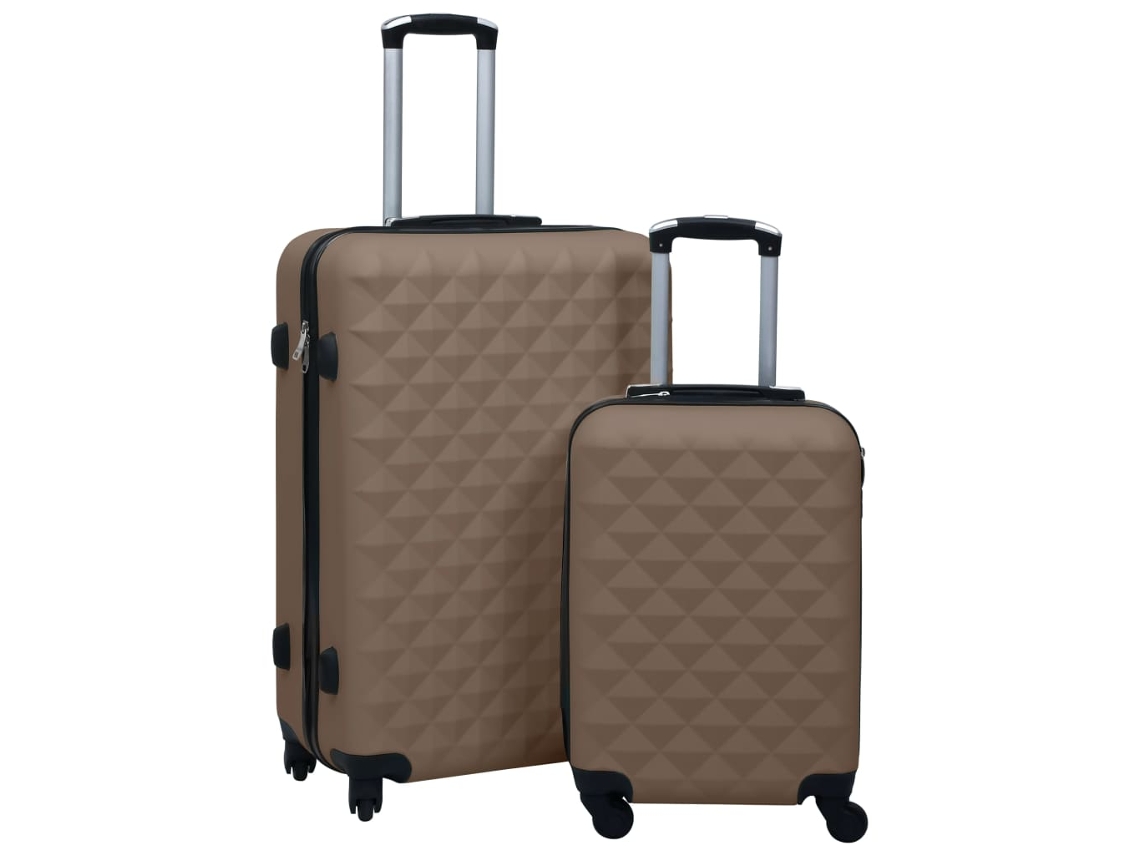 Hardcase Trolley, Hardcase Trolleys Vidaxl Marrom Plástico (n/a)