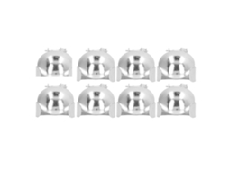 Primerox 8pcs Extintor de Vela Automático Prata Metal Clip Pavio Flame Snuffer