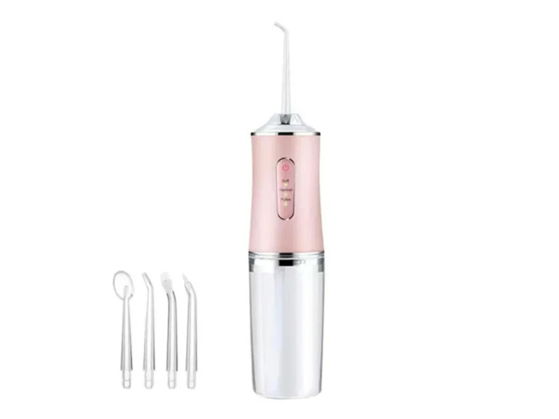 Irrigador Oral Yizhood Flosser De Água Sem Fio Portátil Dental Limpador De Dentes Fio Dental Rosa