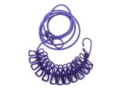 Línea De Tender Roupa Ao Ar Livre Com Clips, Elástica Ajustável Portátil E Retrátil, Ideal Para Viagens E Uso Doméstico