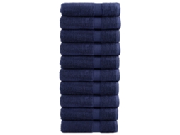 Vidaxl Toalhas Banho Premium Solund 10pcs 70x140cm 600gsm Azulmarinho