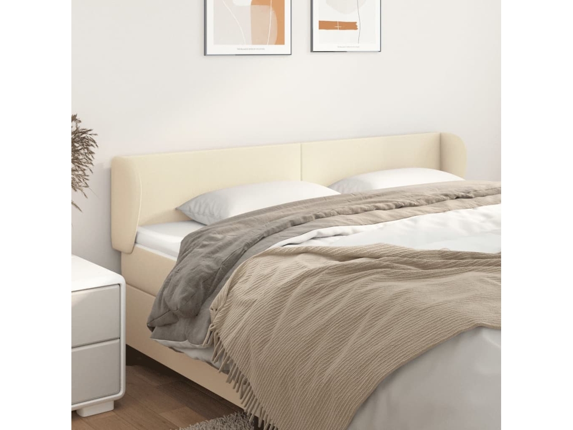 Headboard, Headboards Vidaxl Creme Couro Artificial (183 X 23 X 78/88 Cm)