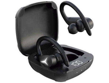 Auriculares Bluetooth True Wireless KSIX Sport Buds 2 (In Ear - Preto)