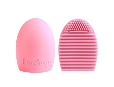 1 Ovo Pc Moda Mulheres Luva De Limpeza Escova Purificadora Conselho Pincel De Maquiagem Rosa Vanker
