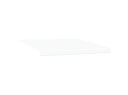 Toldo Retrátil Manual Branco Vidaxl Branco Poliéster (400 X 300 Cm)