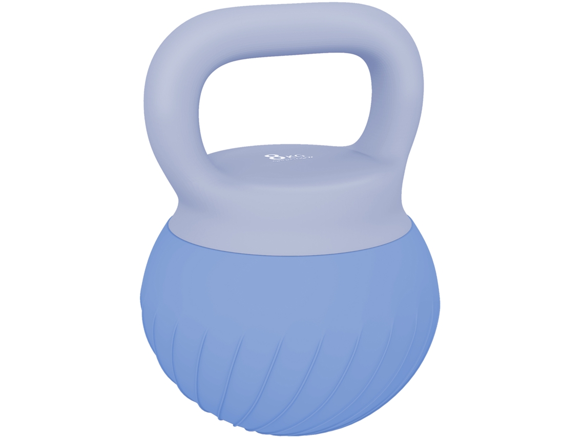 Kettlebell 8 Kg. Halteres com Alça Ergonômica Antiderrapante. com Halter. Fisiculturismo. Treinamento. Azul Ge