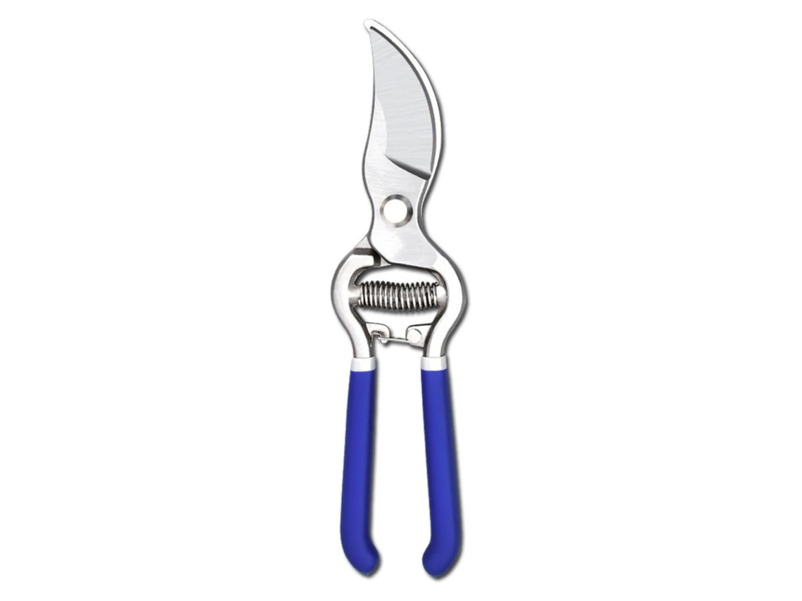 Tesoura De Poda De Jardim Resistente, 25 Cm (10 Polegadas), Cabo Azul, Para Podar Galhos Duros.