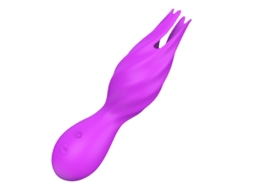 Vibrador De Massagem De Cabea Dupla De 9 Frequncias Para Mulheres (roxo)