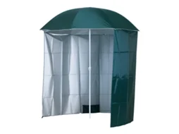 Parasol 2x2m com Barraca (poliéster, Metal, Verde e Branco)