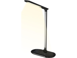 Abajur de mesa flexível compacto genérico, 25x13x57cm, com haste dupla, material resistente, ideal