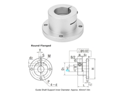 Laxiscreed Rolamentos De Esferas Lineares Com Flange Circular - Alta Precisão E Movimento Suave