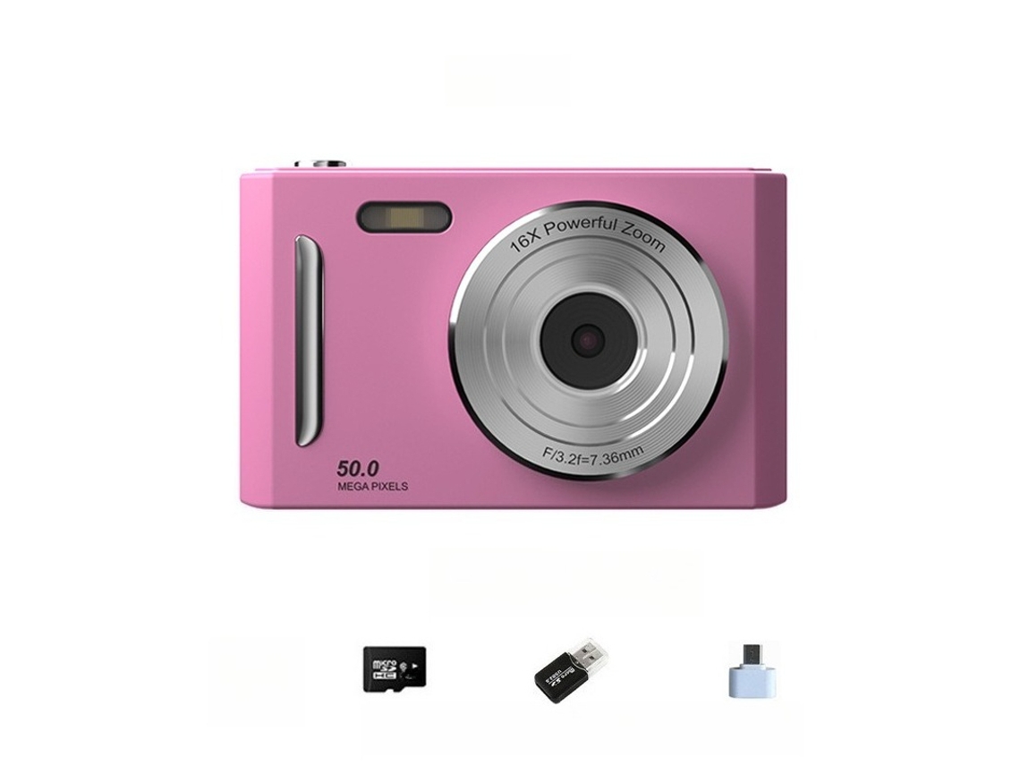 Câmara Digital Tela Ips De 2,4 Polegadas, Zoom De 8x Com Luz De Preenchimento (roxo - Cartão De 32 Gb) Cuich
