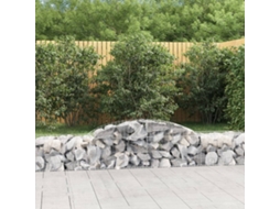 Vidaxl Cestos Gabião Arqueados 20pcs 300x50x40/60 Cm Ferro Galvanizado