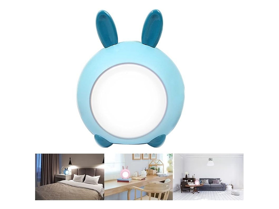 Nova Line luz Noturna Infantil Coelhinho Fofo, Lâmpada de Toque Led Recarregável Usb para Quarto Infantil