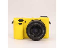 Capa para Sony A6100/a6300/a6400 Capa de Silicone À Prova de Choque para Câmera CUICH (amarela)