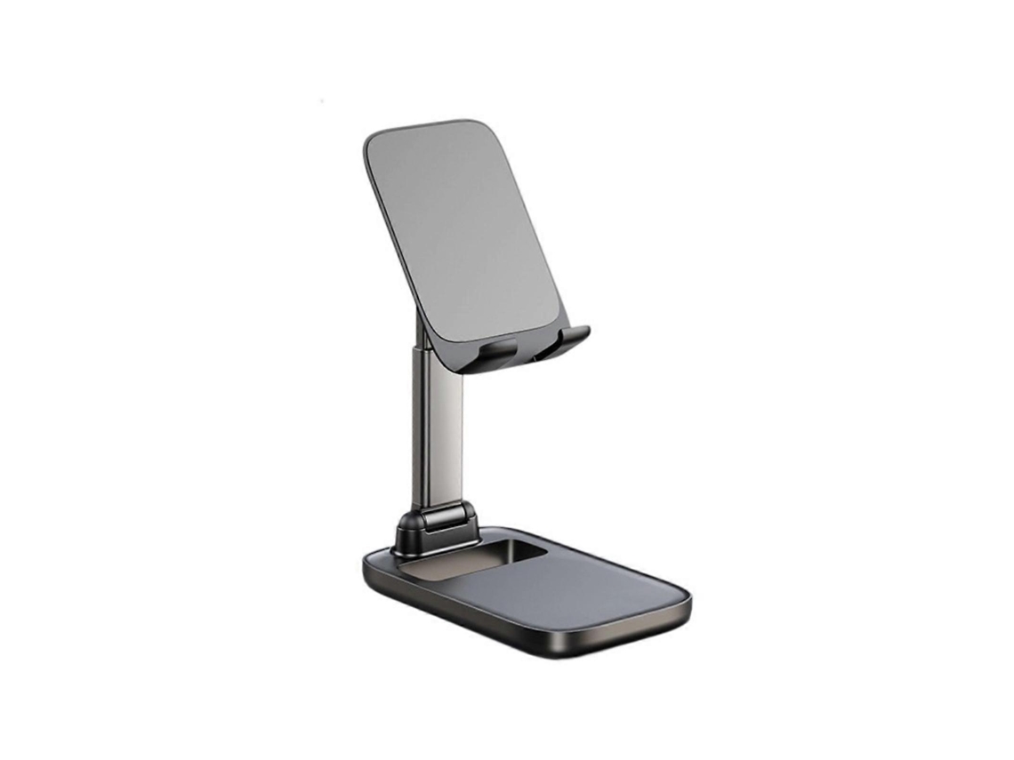 Suporte Para Celular Com Ângulo Ajustável, Universal, Dobrável, Para Uso Em Mesas, Compatível Com Celulares E Tablets. Cor Branco. Nostalgia88