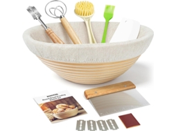 Conjunto De 4 Cestos Banneton Para Pão Artesanal, Para Massa Madre, Fermentação Natural E Padaria Doméstica