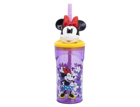 Vaso Figurita 3d 360 Ml Minnie Sunshine Mickey Y Minnie