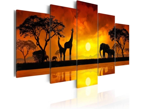 Quadro ARTGEIST Savanna - Sunset (200 x 100 cm)