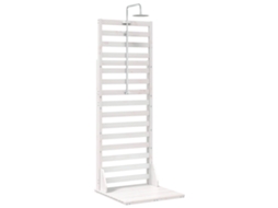 Conjunto 1 Chuveiro Externo Vidaxl Branco Madeira De Pinho Maciça (75 X 76 X 225 Cm)