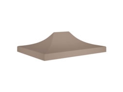 Teto para tenda VIDAXL Taupe Tecido (4x3 m)