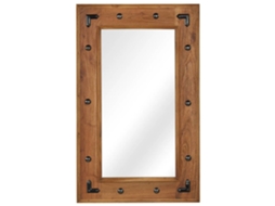 Mirror, Mirrors Vidaxl Marrom Madeira (50 X 80 Cm)