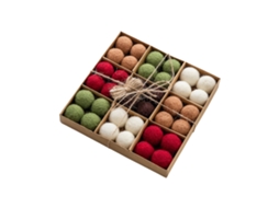 Bolas de Lã, 36 pack, Ornamentos de Natal LAXISCREED