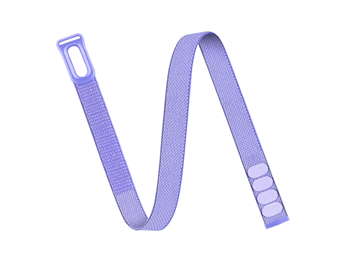 Braçadeira Em Nylon Trançado Para Google Fitbit Air 430mm (roxo)