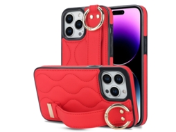 Capa Para Iphone 16 Pro Max Suporte Anel Vermelho Czhhmart