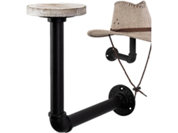 Suporte De Parede Genérico Para Chapéus 26x 14x 6cm, Suporte De Metal Para Capacetes Bicicleta
