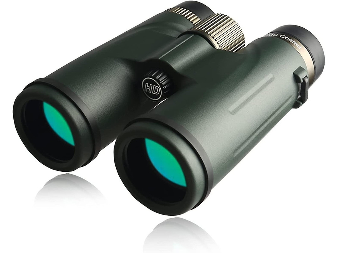 Binóculos 12x42 Hd Lentes Fmc Totalmente Revestidas Ip68 Observação Pássaros Caminhadas Unissex Verde Bestvite