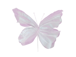 Flores Borboleta 3d Simuladas Rosa Suave Flores De Tule Para Decoração