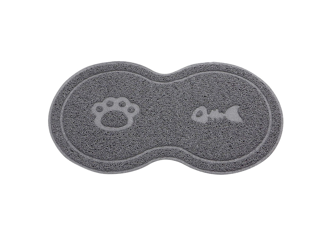 Guardanapo para Tigela de Pet em Pvc Forma 8 Cães Gatos Anti despacho 45x26cm S/MARCA