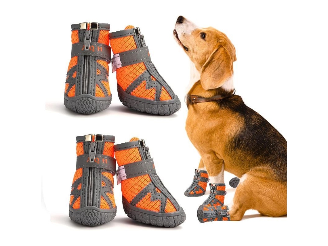 Botas Para Cães Com Sola Antiderrapante Suave E Fitas Refletivas Transpiraveis Para Pequenos E Médios