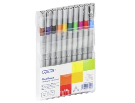 Caneta De Desenho Com 10 Cores Para Desenhos Precisos Grand